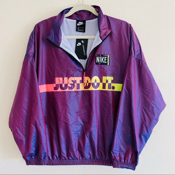 New Nike washed woven festival jacket in purple and pink ombre - Picture 2 of 8